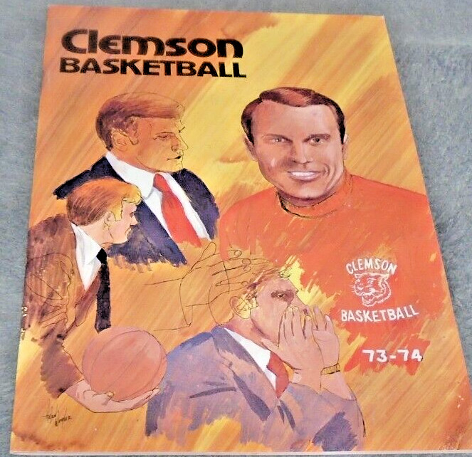 1973-4 CLEMSON TIGERS NCAA COLEGE BASKETBALL YEABOOK NICE CONDITION VERY RARE