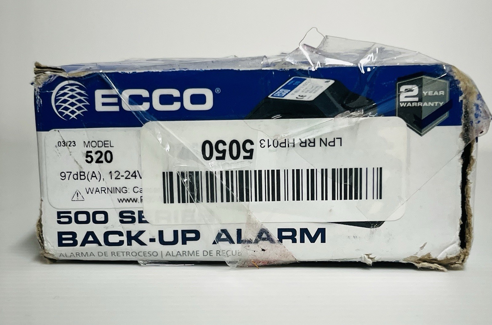 ECCO 500 Series Back-Up Alarm 97dB(A), 12V or 12-24V Model: 520 New Open Box
