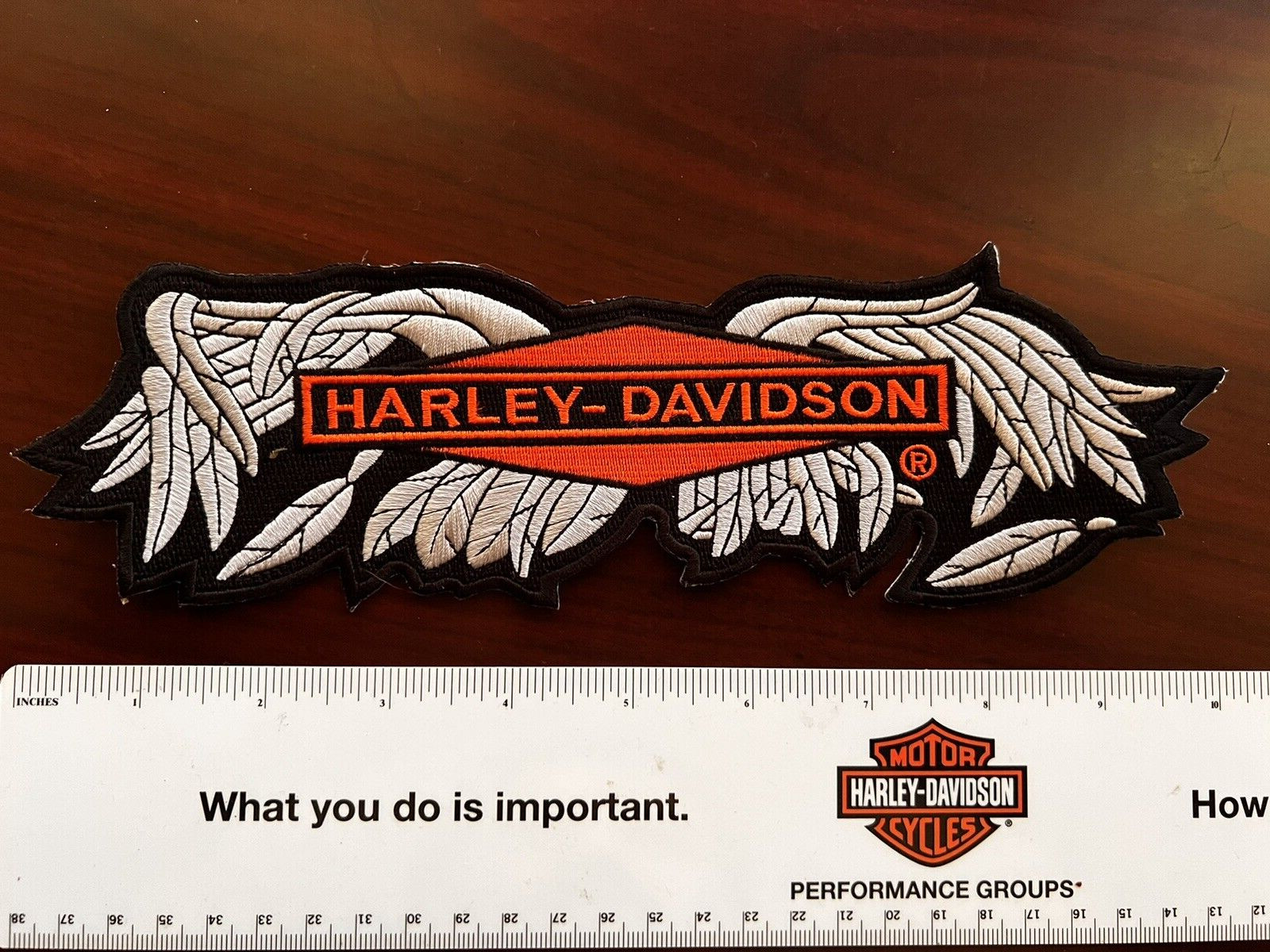 Broken Wings Harley Davidson Motorcycle Patch Vintage Factory HD Hat Vest Shirt