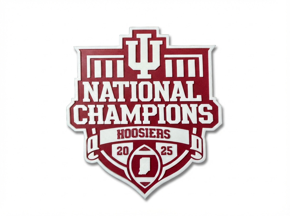 Indiana Hoosiers National Champions Sign IU Football Wall Decor Man Cave