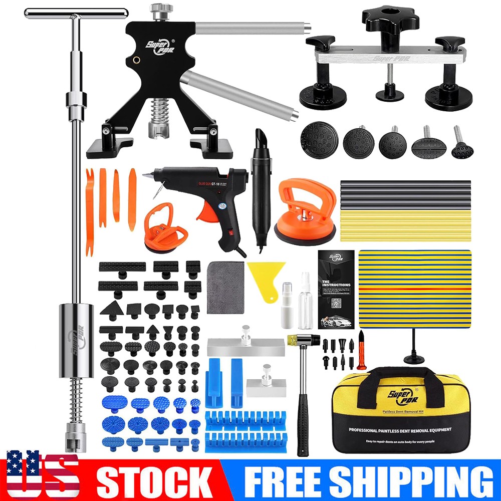 PDR Car Body Dent Puller Bridge Lifter Tool Paintless Hail Remover Repair Kit