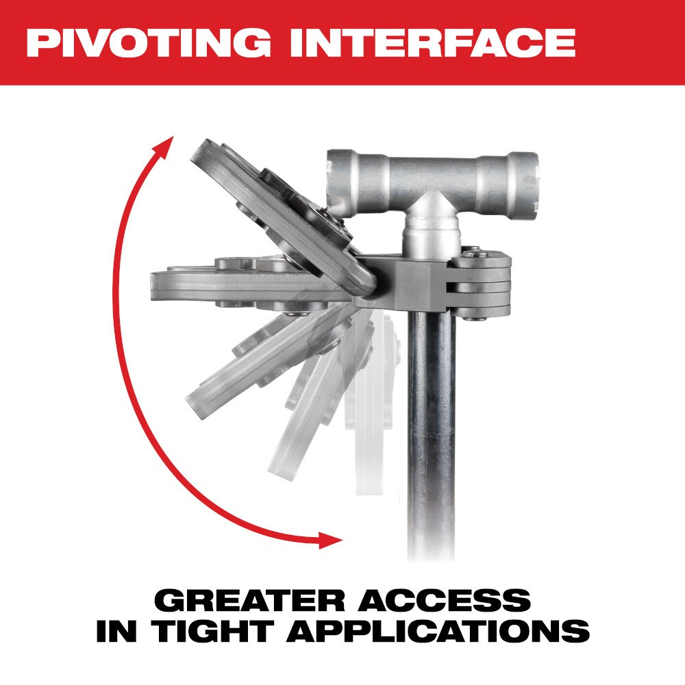 Milwaukee 49-16-2657BX 3" IPS-P Pivoting Press Ring for M18 FORCE LOGIC