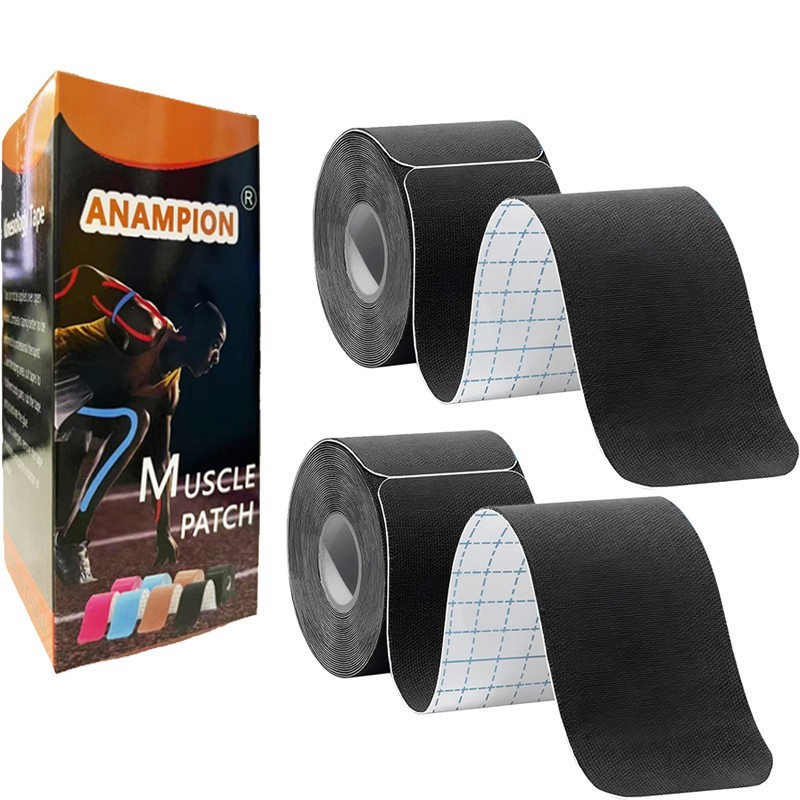 2 Rolls 2in*5YD Kinesiology Tapes Precut Waterproof Tapes for Muscle Pain Relief