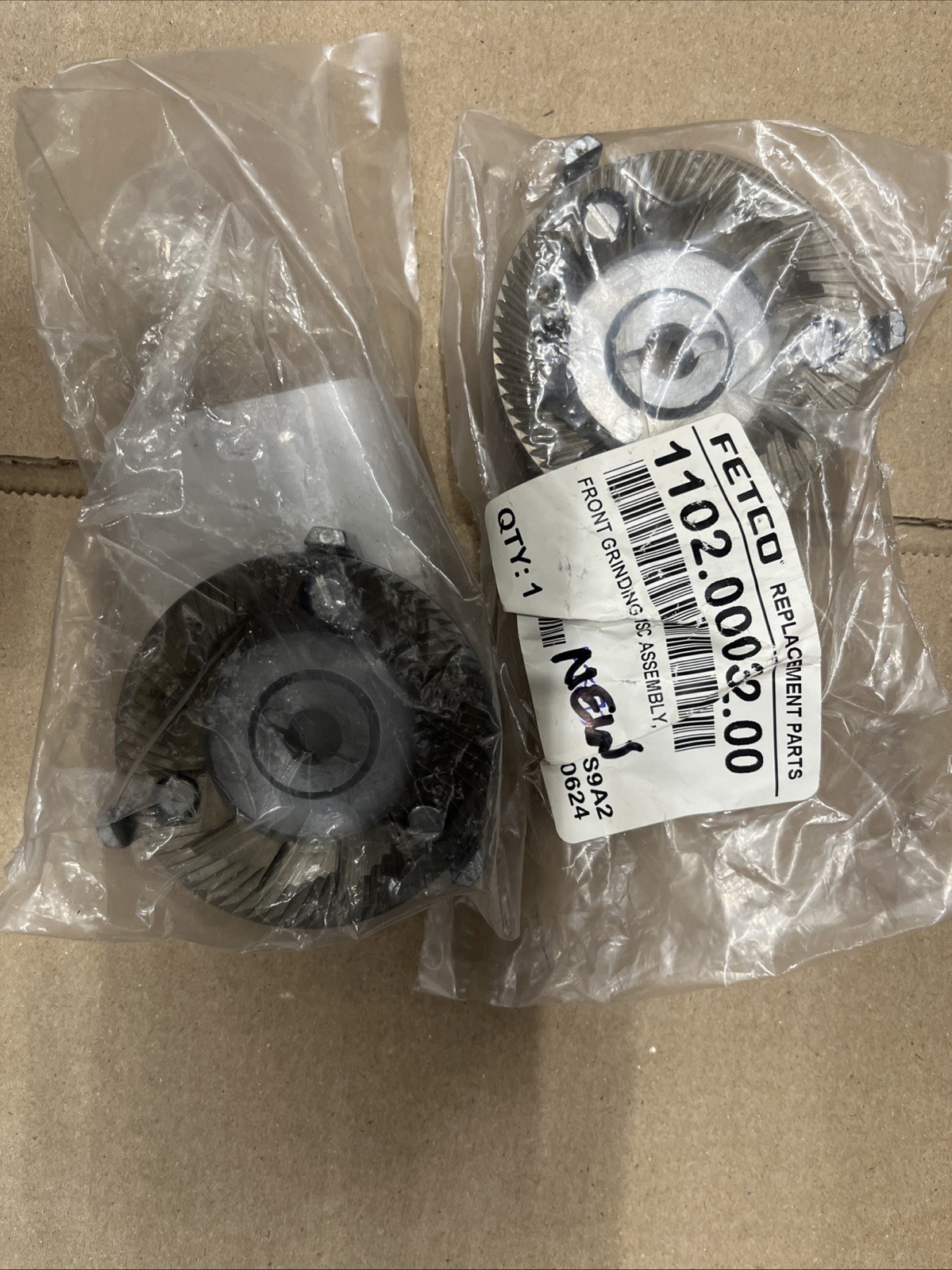 Fetco 1102.00032.00 Front Grinding Disc Assembly New.