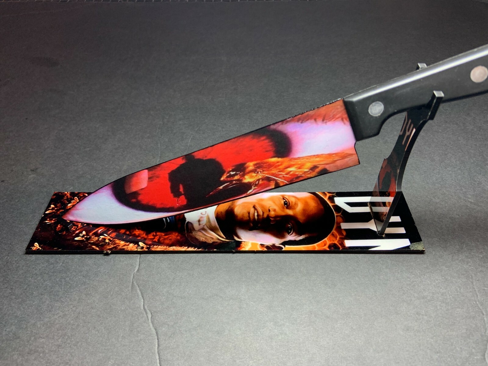 Candyman 1992 Clive Barker Kitchen Knife With Sublimated Stand