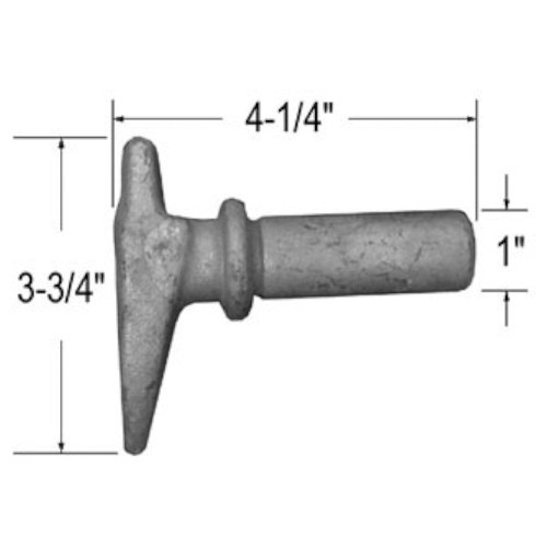 Power Brace P4153 Cam End, LH Top,  Galvanized (Genuine)