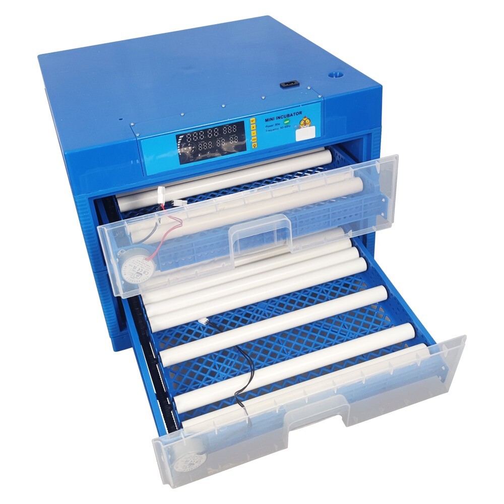 110V Multi-functional LCD Screen Drawer Type Egg Incubator 128 Eggs
