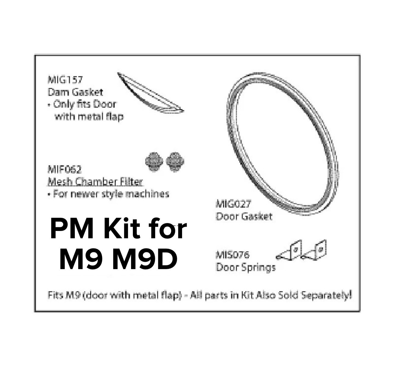 Sterilizer PM Kit MIK072 for Midmark Ritter M9 M9D - OEM 002-0361-01