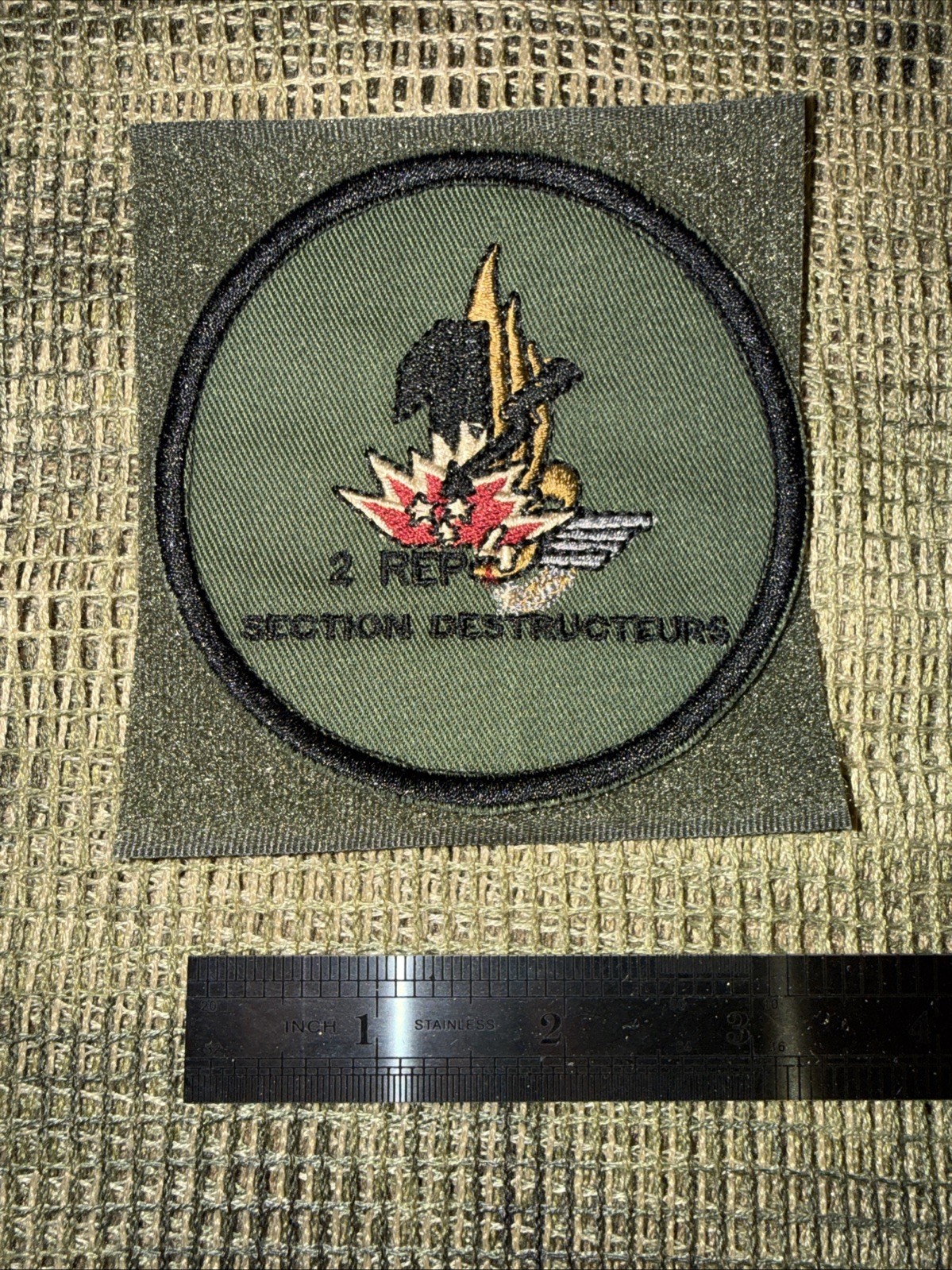 French Foreign Legion 2 Rep Section Destructeurs Demolition Commando Group Patch