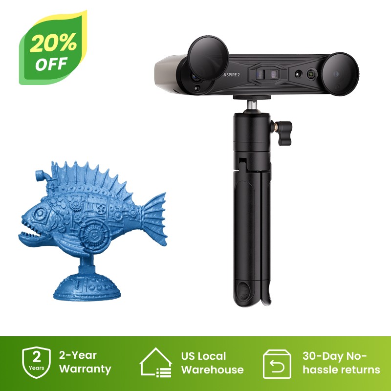 Revopoint INSPIRE2 3D Scanner For 3D Printer Handheld Outdoor Laser Scanner