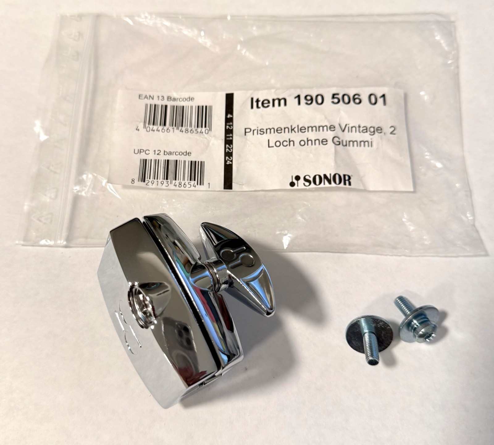 Sonor Vintage Series Prism Clamp w/out Rubber Back, Fl Tom, Tom, BD 190 506 01