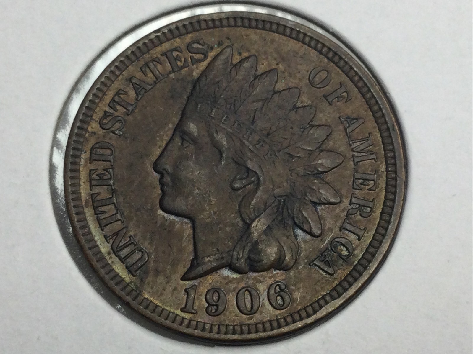 1906 Indian Cent in almost uncirculated