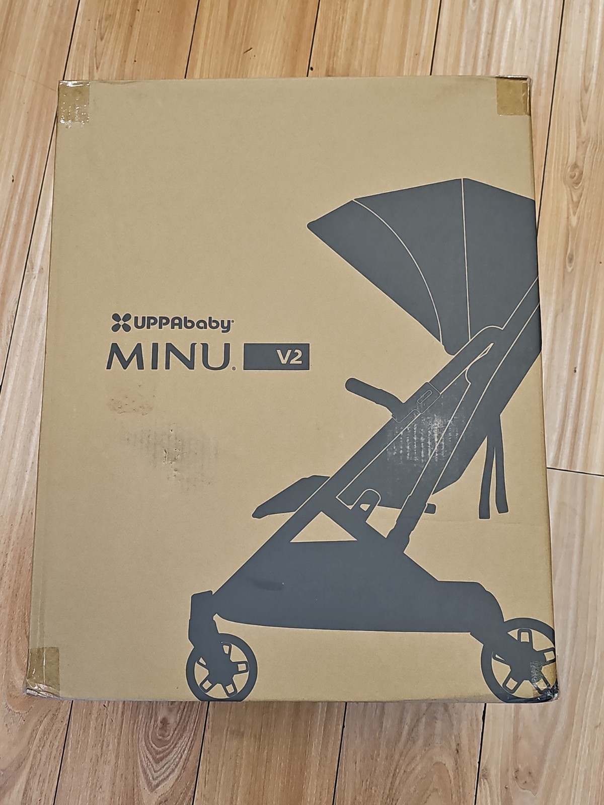 UPPAbaby MINU V2 Travel Stroller, Canopy, Bumper Bar Jake Charcoal MIN-US-JKE