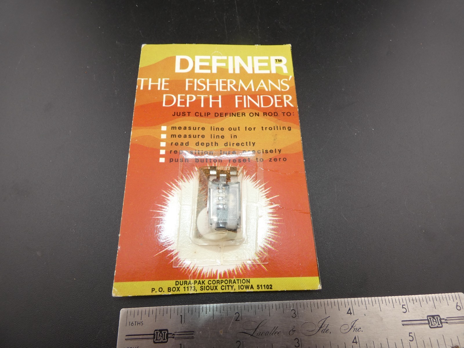 Vintage Definer Fishermans’ Depth Finder New In Package NOS