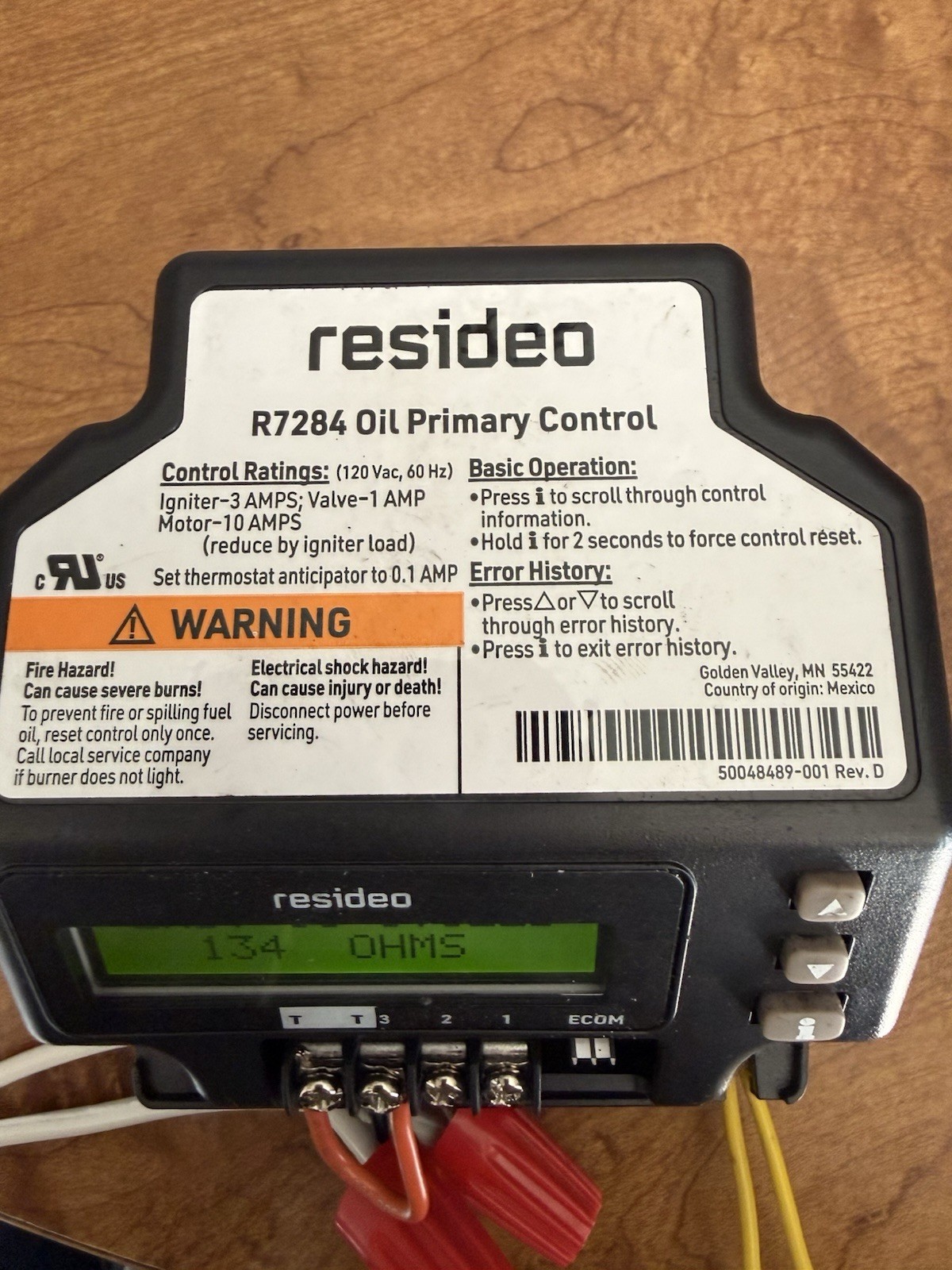 1-(used) R7284 Oil Primary Control