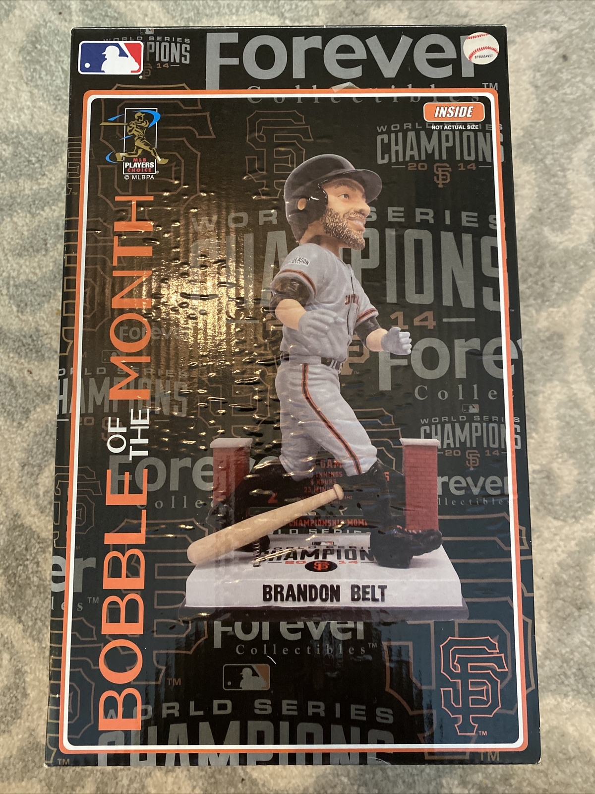 San Francisco Giants Brandon Belt Bobble Head of The Month June 2014 NIB 10"