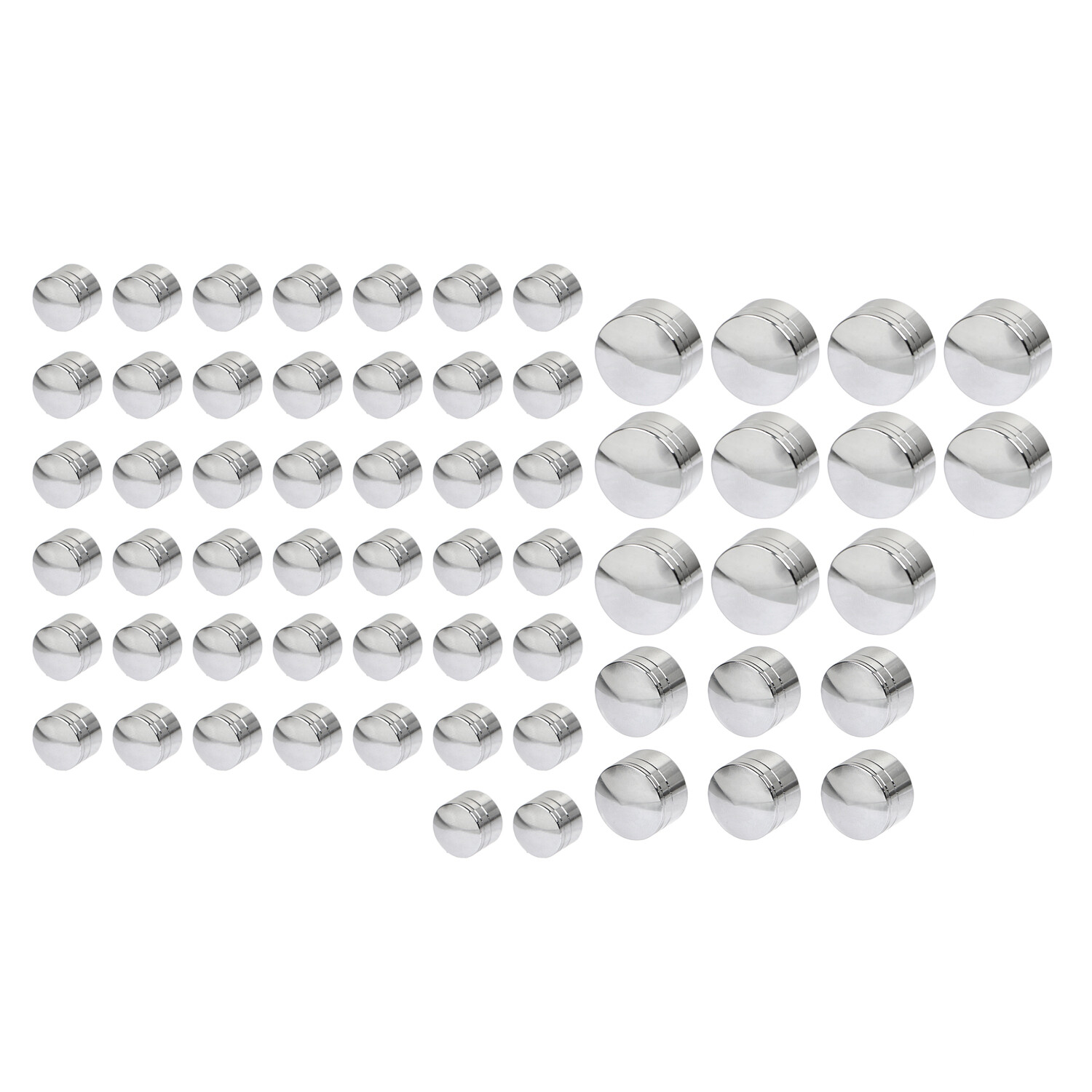 61x Topper Engine Bolt Head Cap Covers For Harley Street Electra Glide Road King