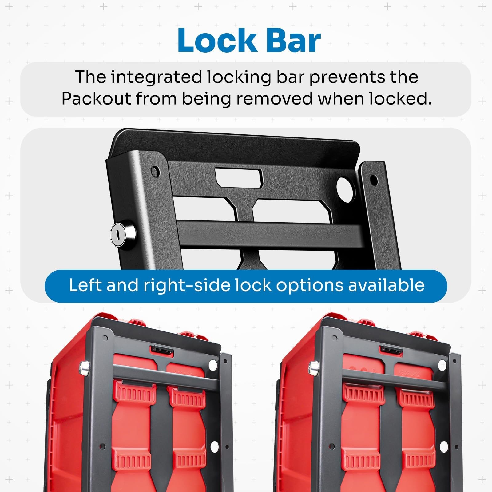 Integral Locking Plate - Universal - Compatible with Milwaukee Tool Packout O...