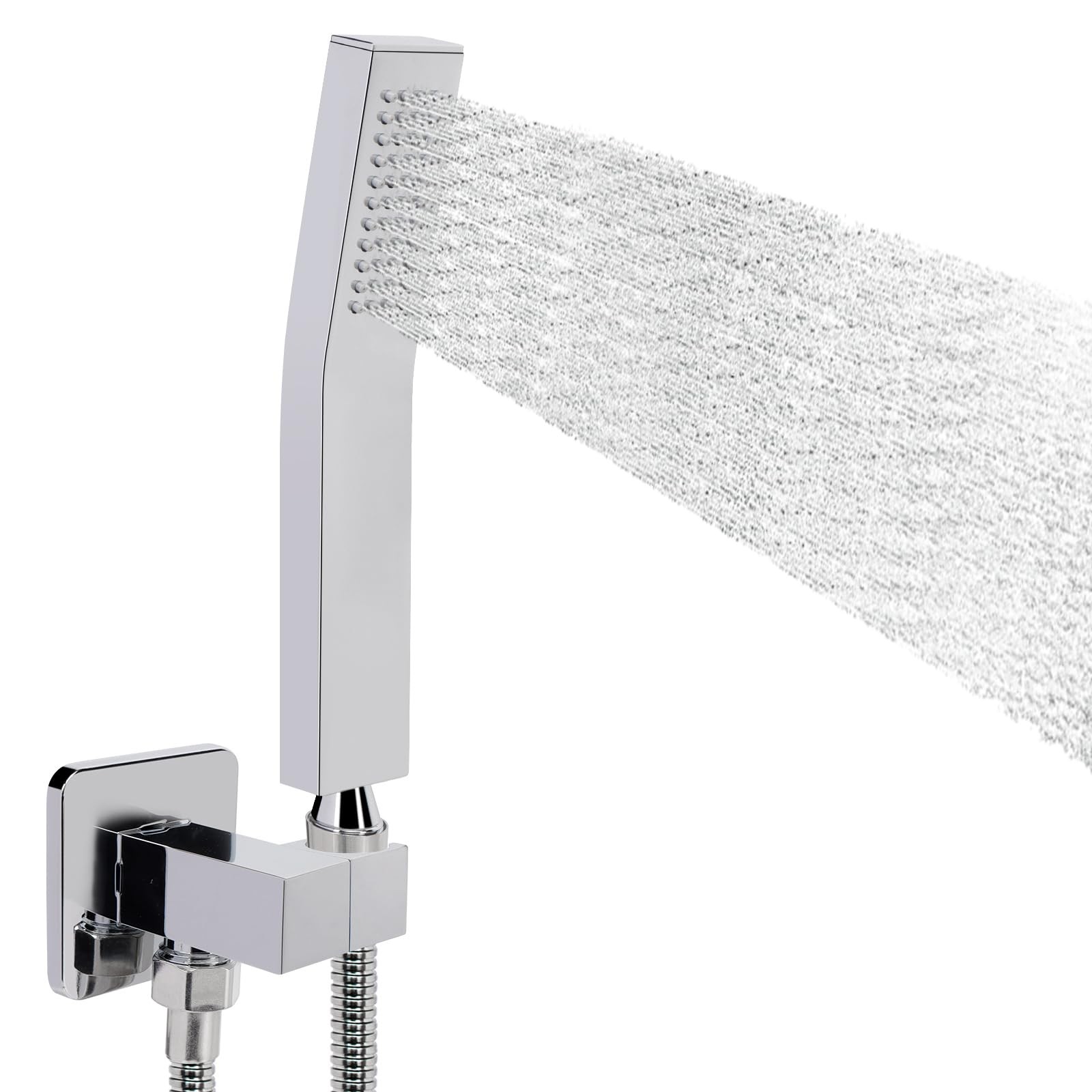 NearMoon Brass Hand Held Shower Head, Luxury High Pressure Chrome Finish