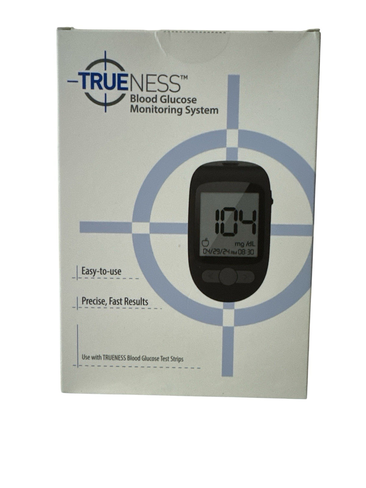Trueness Blood Glucose Monitoring Easy To Use 2-AAA Alkaline Batteries ✅