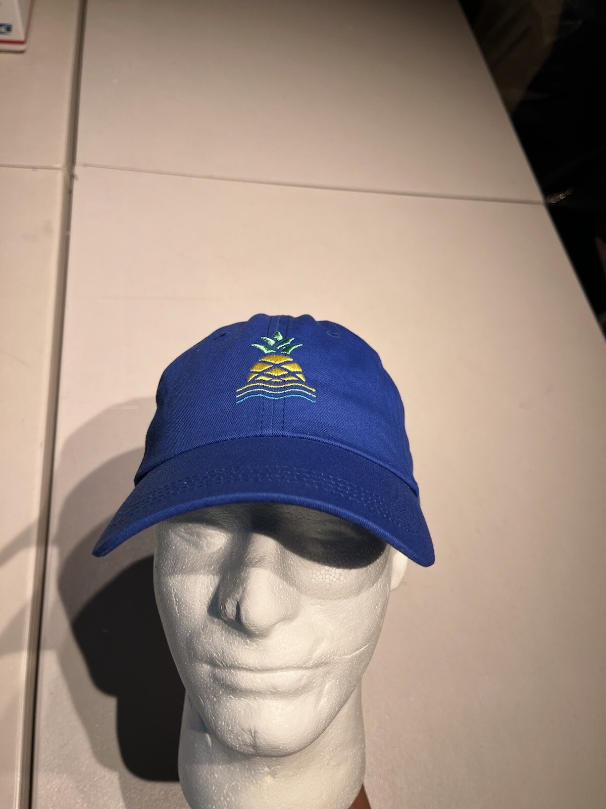 Chubbies Hat Cap Blue Beach Golf Casual Strap Back Cotton Pineapple Print NEW