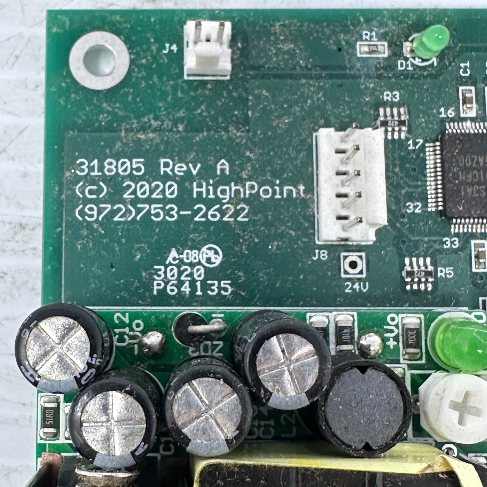 Highpoint Design 31805 Rev A Circuit Board with Omron G5LE-14