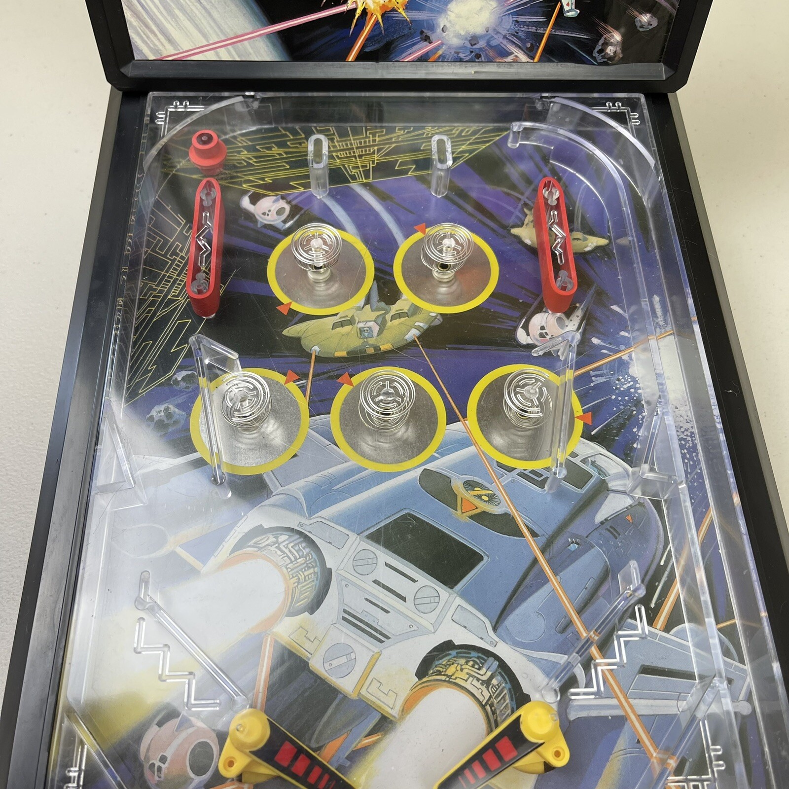 STAR FIGHTER Table Top Arcade Electronic LCD Pinball Game Vintage LCD Broken