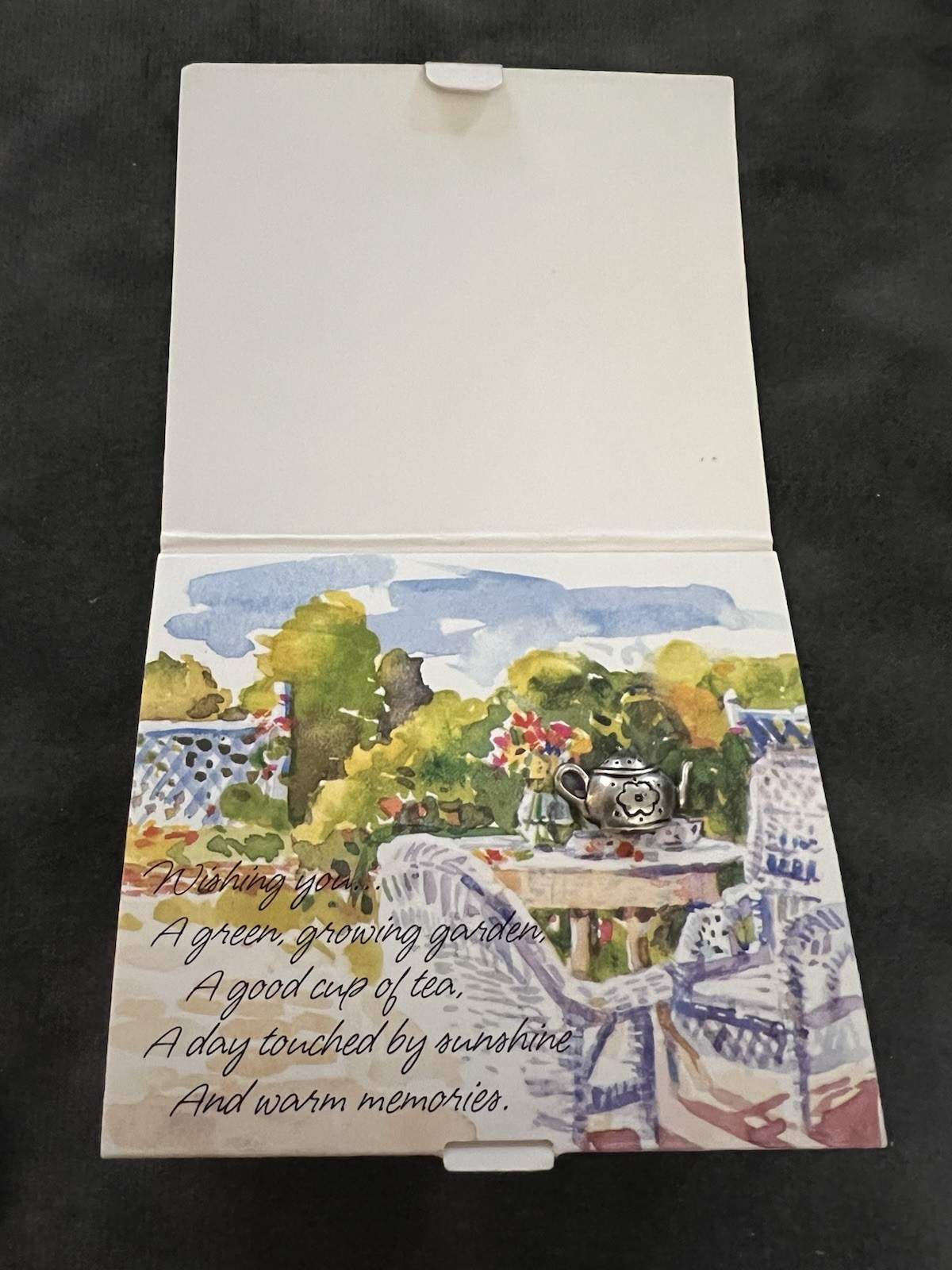 Vintage Hallmark Teapot Pin On Card ￼