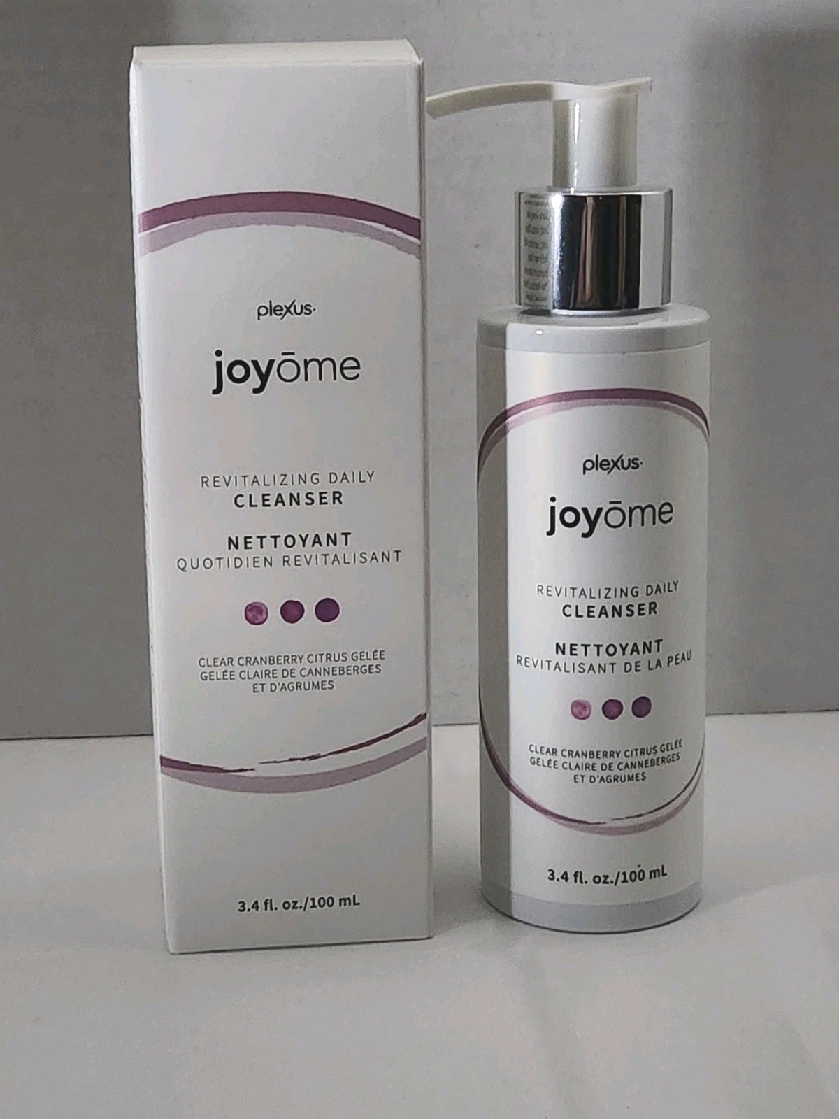 Plexus Joyome Revitalizing Daily Cleanser Clear Cranberry Citrus 3.4 fl oz New