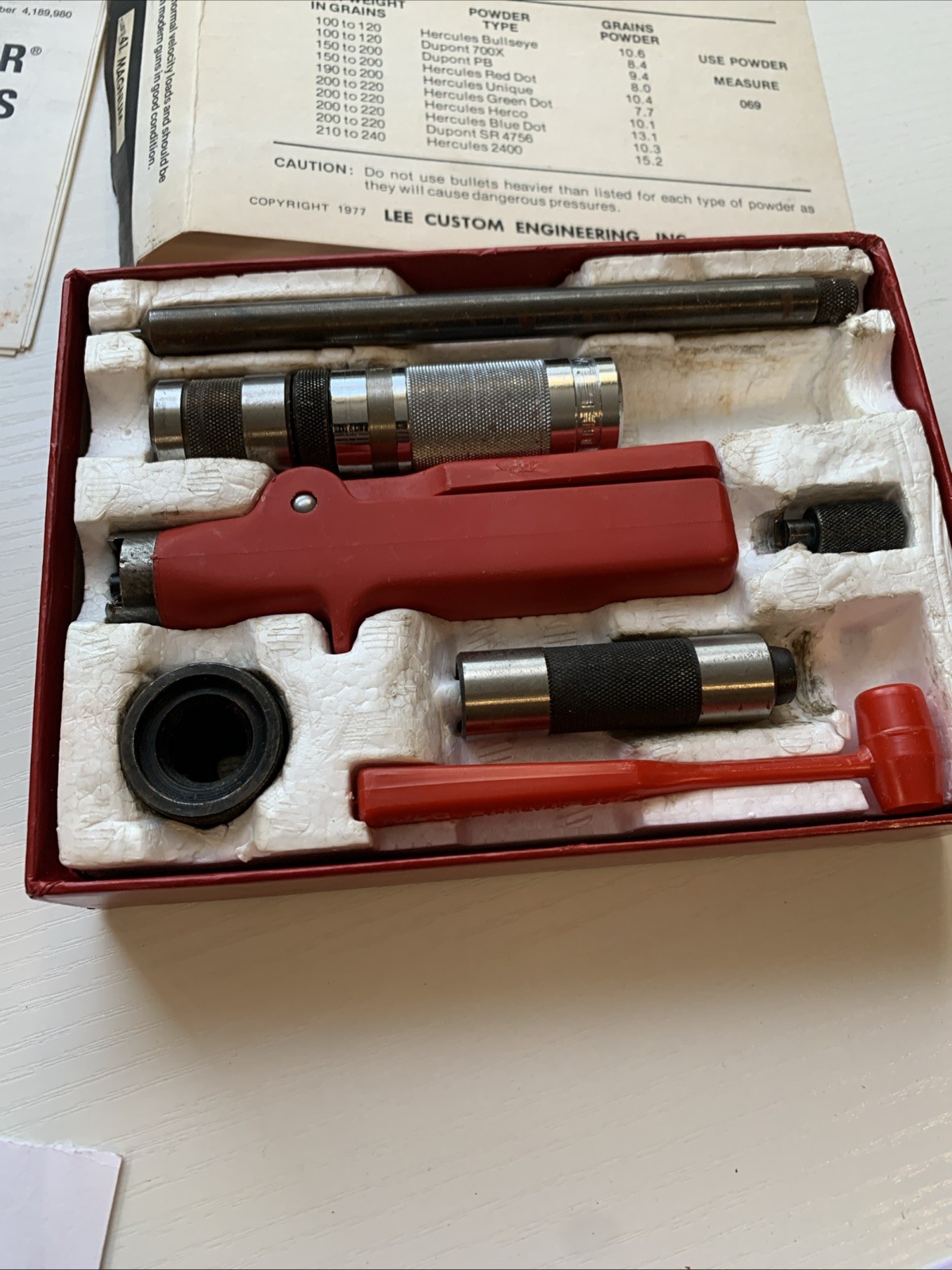 Lee Loader Reloading Set 41 Mag with Box and Papers