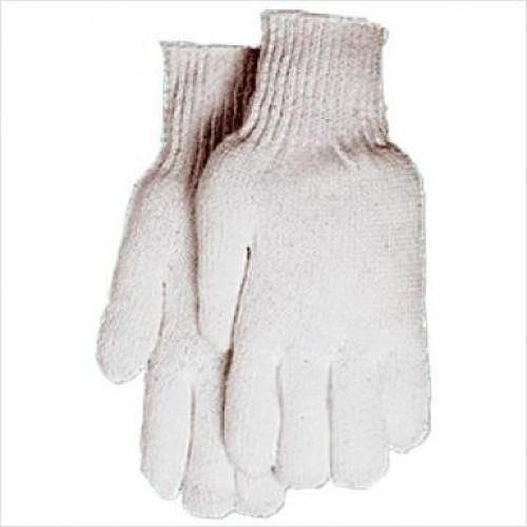 White string machine knit Warehouse & Chore GLOVES Ambidextrous STANLEY S35111