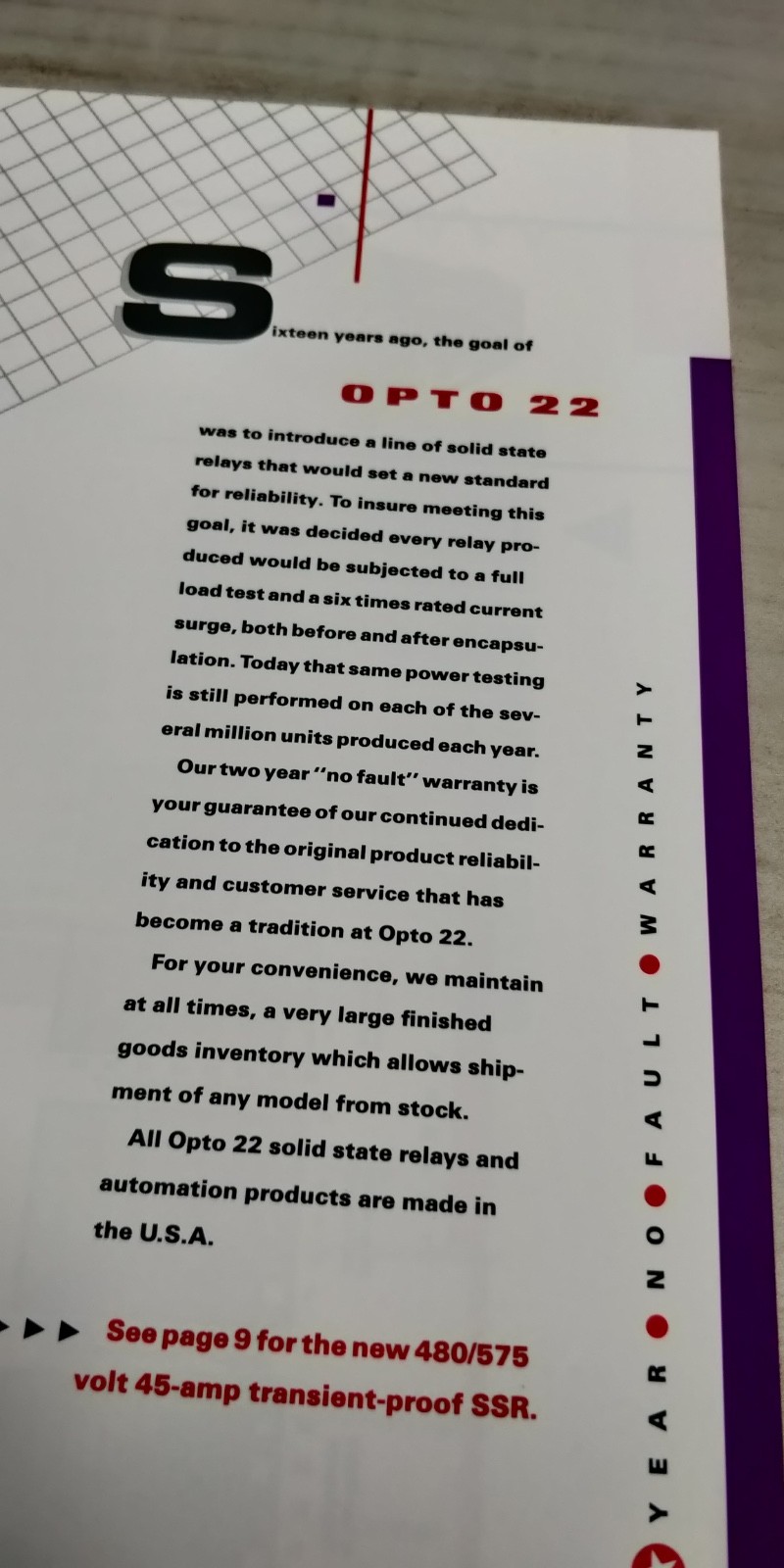 1990 OPTO 22 Catalog solid state relays C1