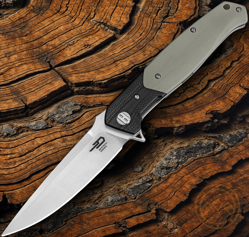 Bestech Knives Swordfish Folding Knife 4" Satin MagnaCut Steel Blade G10 Handle