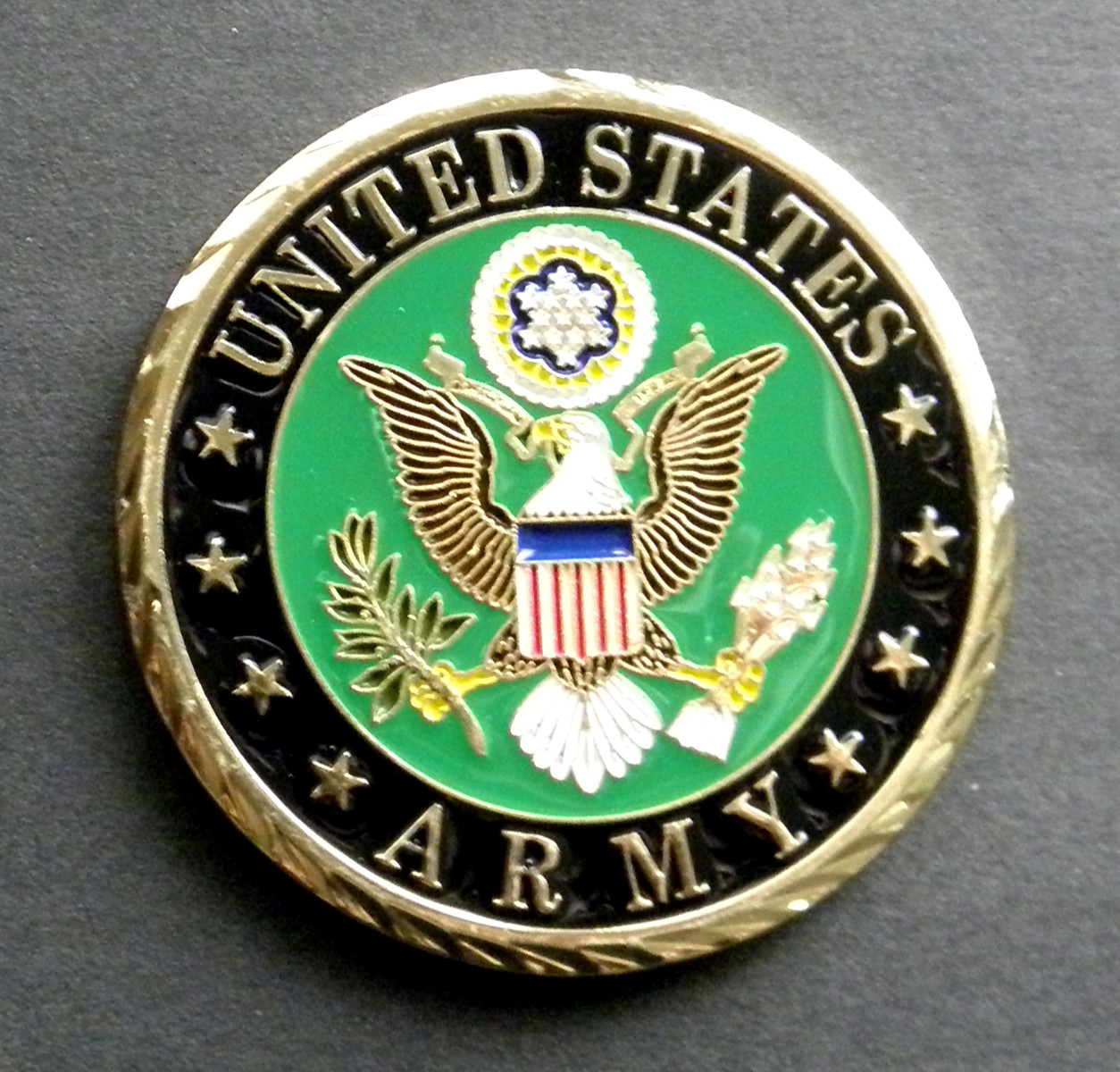 US ARMY PATRIOTIC SERIES CHALLENGE COIN 1.75 INCHES REGUALR LOGO
