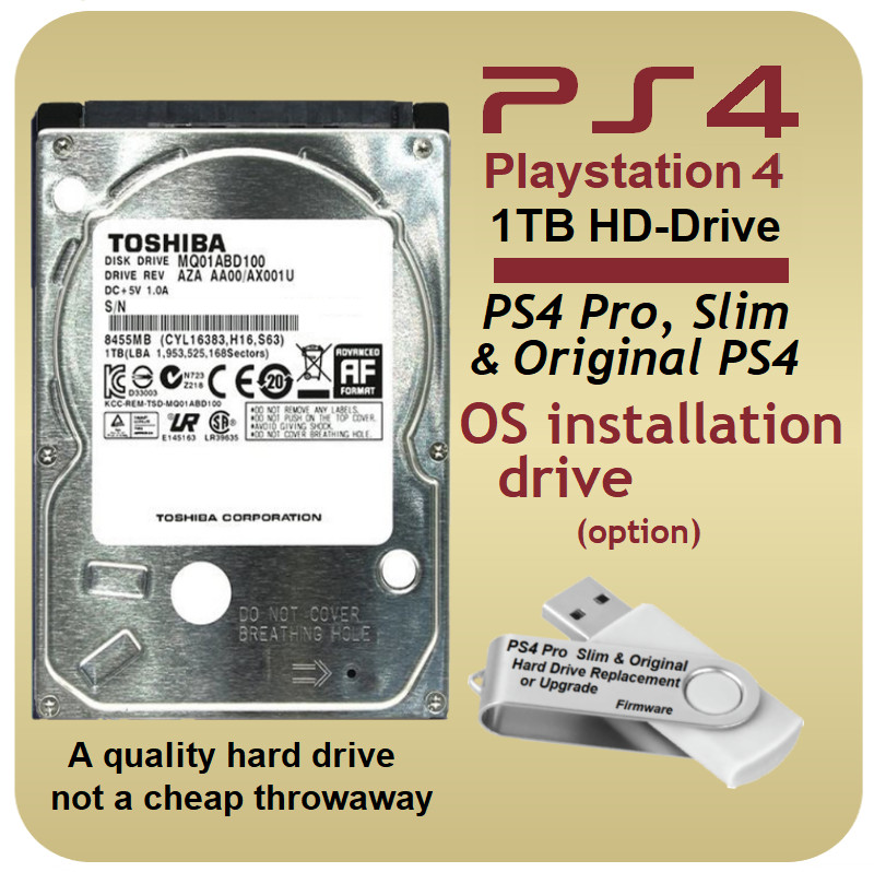 Playstation 4 PS4 PRO Slim Original 1TB Internal Hard Drive Disk Drive OS Option