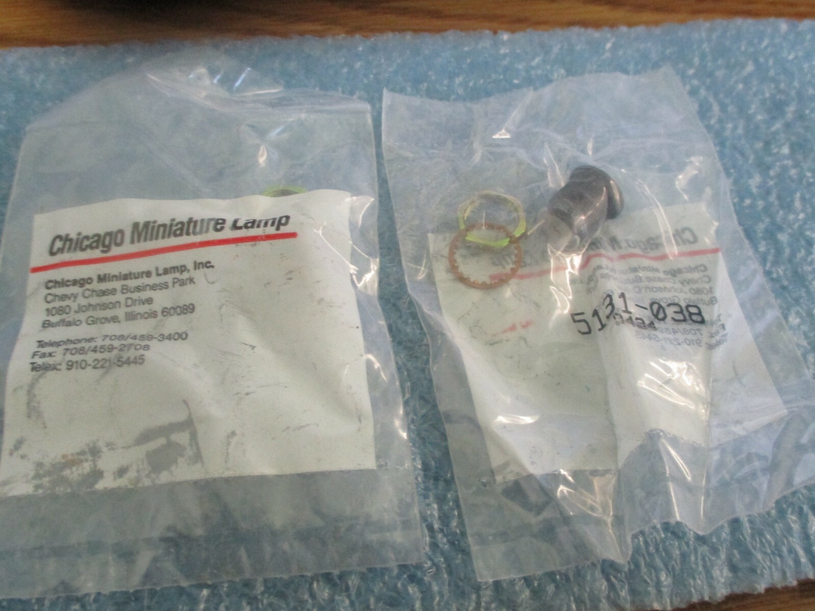 Lot of Chicago Miniature Model: 5131-038 Lamps. Qty. 2. New Old Stock