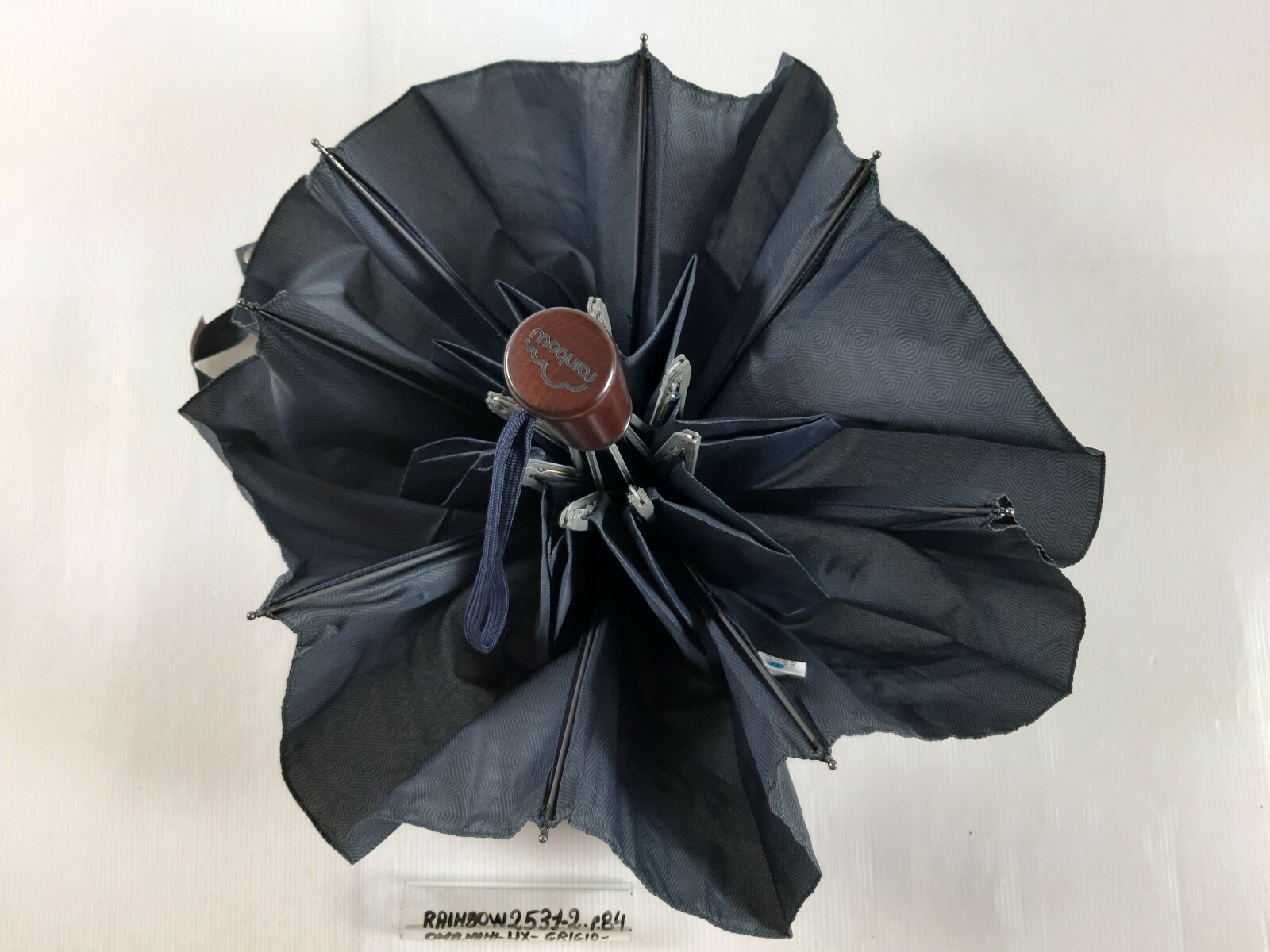 Unisex Mini Umbrella - Automatic - 8 Sticks - Grey - 25312 - Rainbow