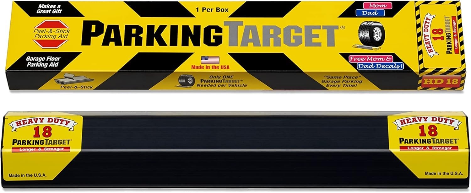 18” 1 pcs U.S.A. Garage Heavy Duty Parking Aid Car Stop Indicator Protects Ca...