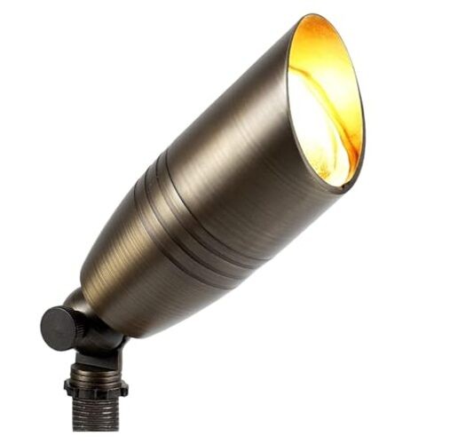 Solid Brass Landscape Lighting Spotlight Heavy Duty Bronze LED Spot Lights 1