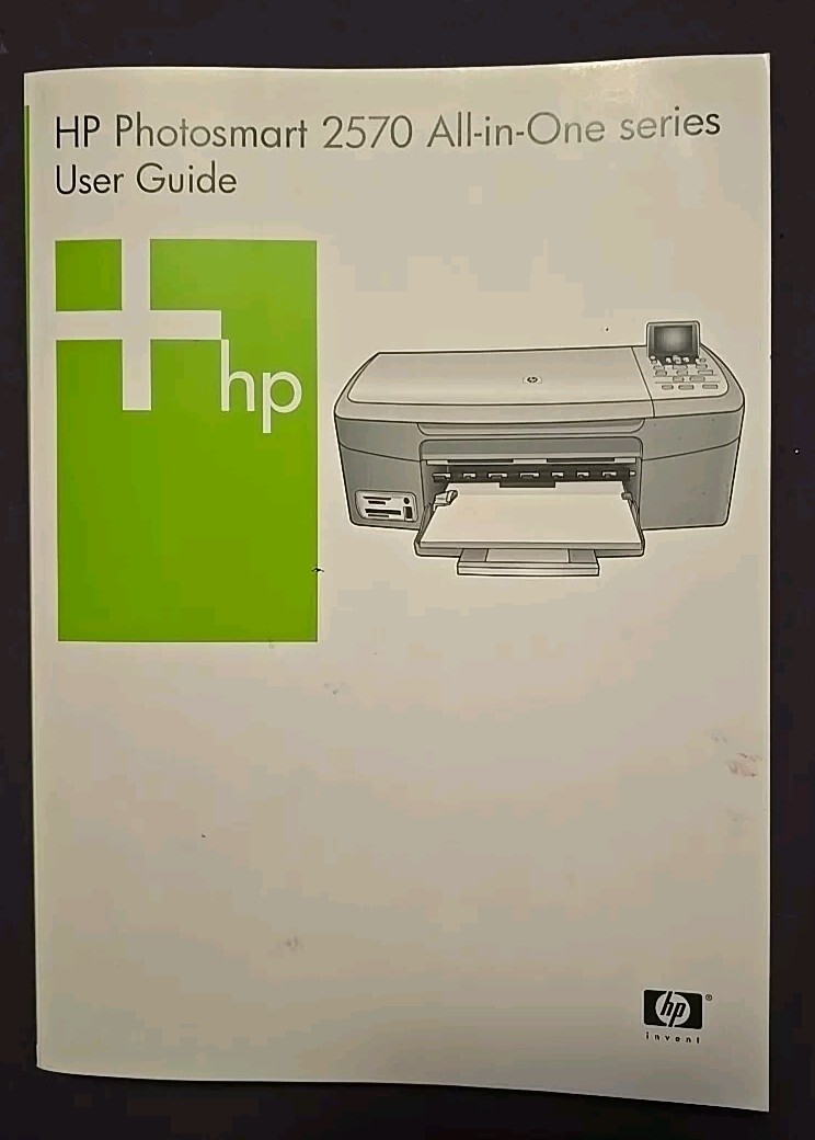 2005 HP Photosmart 2570 All-in-One Series User Guide-136 pgs #Q7211-90209-1st Ed