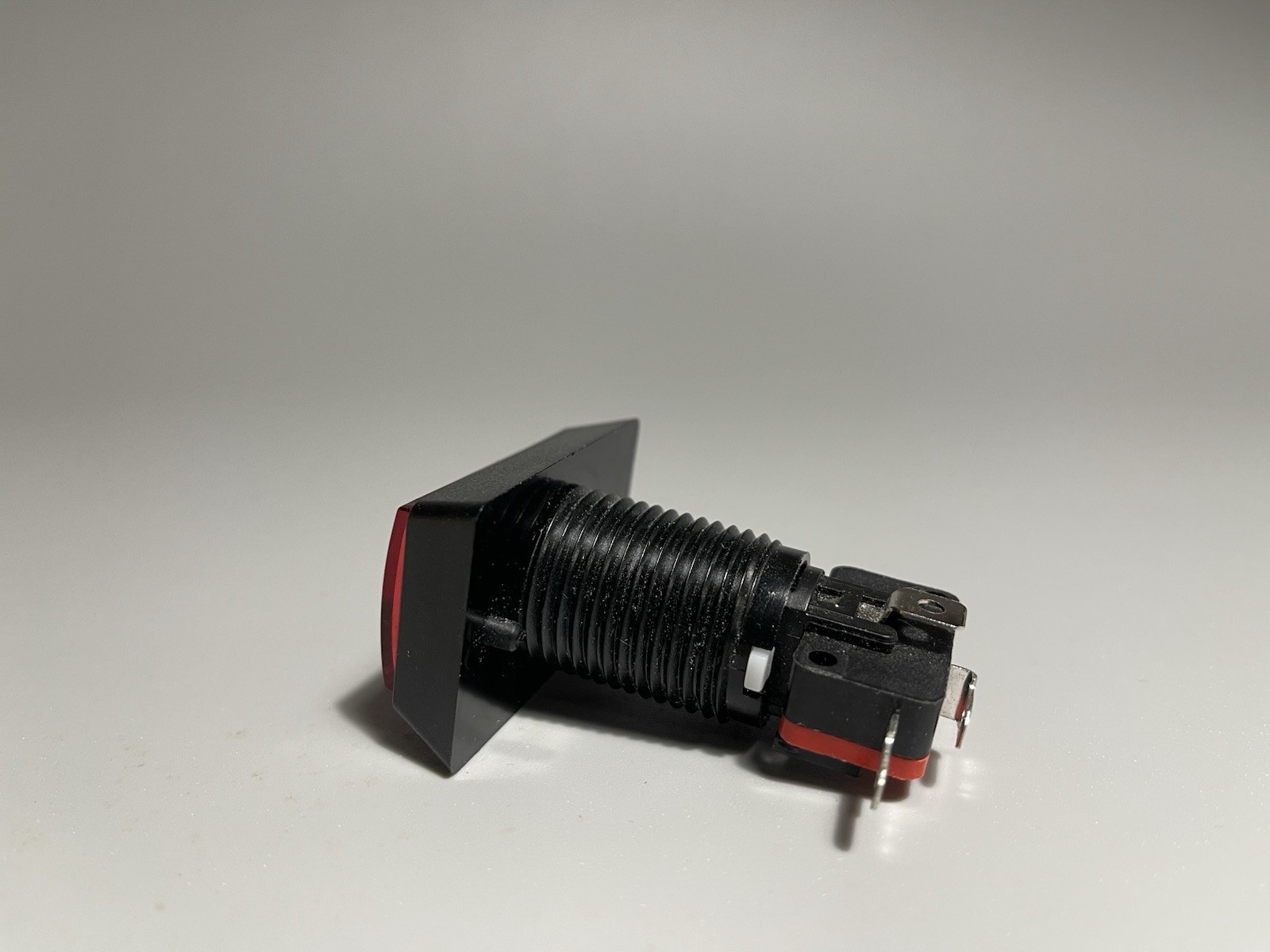 New Arcade Rectangle EXIT Button LED Push Illumilated With Microswitch