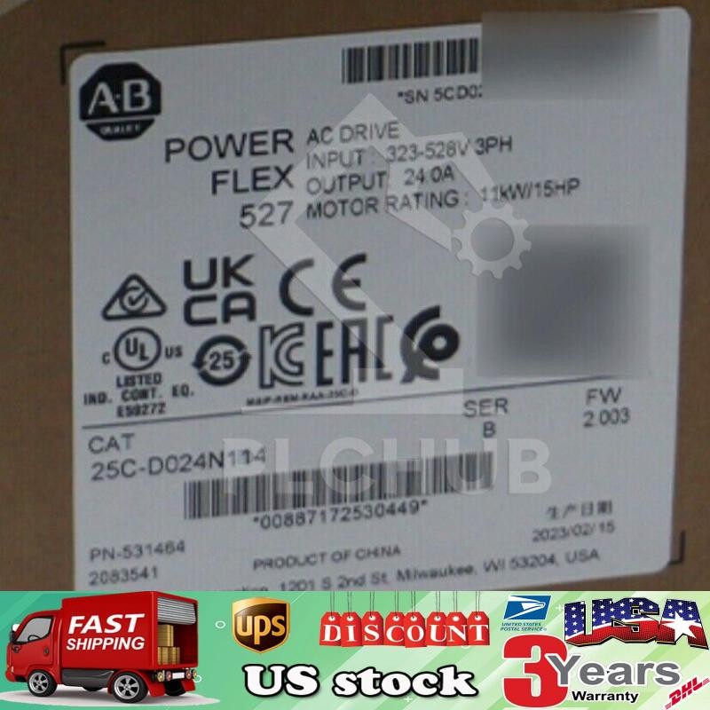 For Allen Bradley 25C-D024N114 25C-D024N114 Factory Sealed In Box  US Free Tax