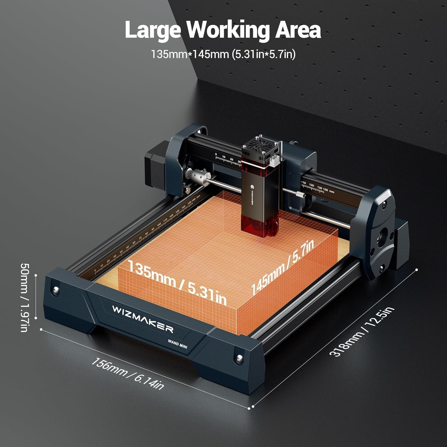 Efficient 2.5W Laser Engraving Machine - Safe, Pre-Assembled, Multi-Material Use