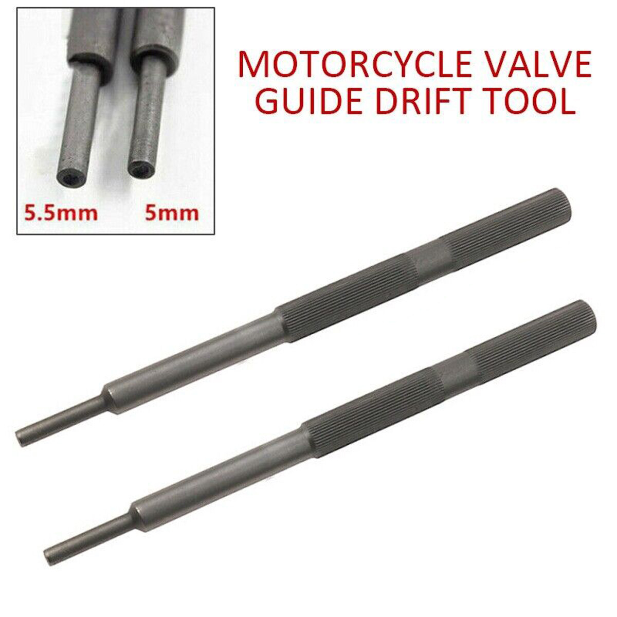 Motorcycle Valve Guide Drift Tool 5mm 5.5mm Valve Guide Tool Remover Repair Tool
