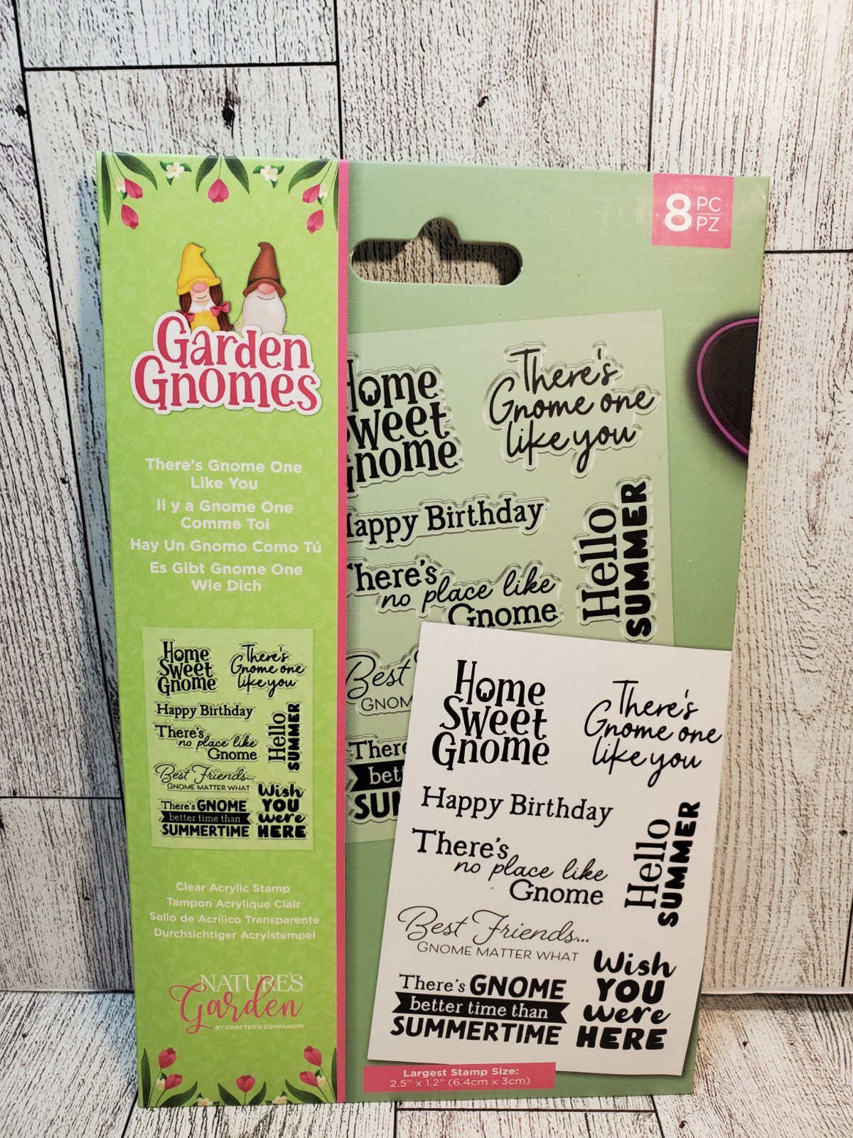 CS2 Crafters Companion Garden Gnomes There's Gnome One Like You Stamps New