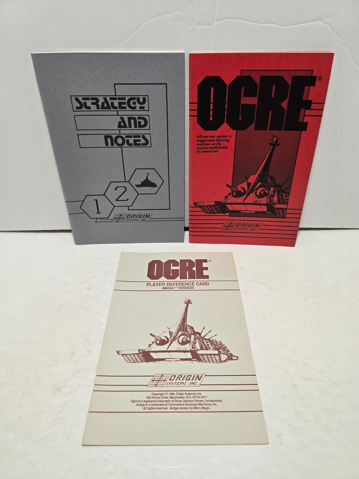 Ogre & Inserts Instruction Booklet Manual Commodore Amiga