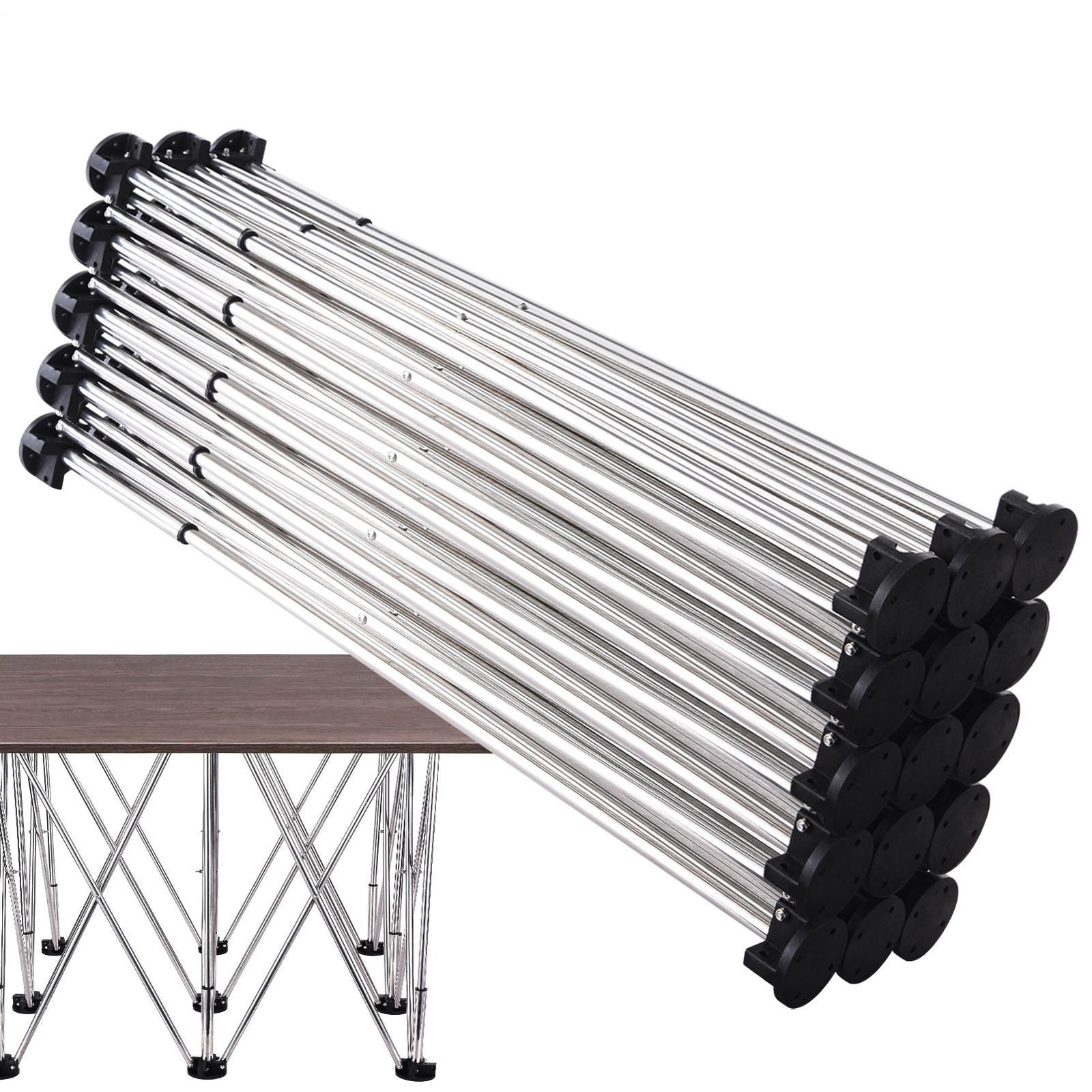 87*29in Portable Work Station with Storage Bag, Foldable Work Bench Table Silver