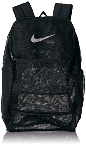 Nike Brasilia Mesh Backpack 9.0, Black White  Sz Misc BA6050-010