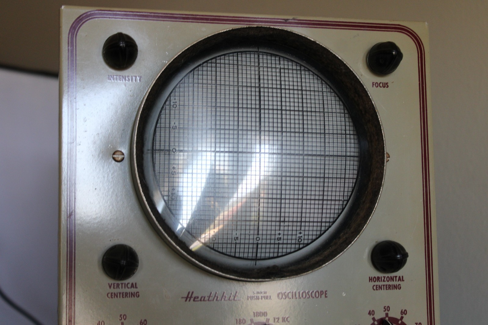 Vintage 1950 Heathkit O-7 Oscilloscope Powers On