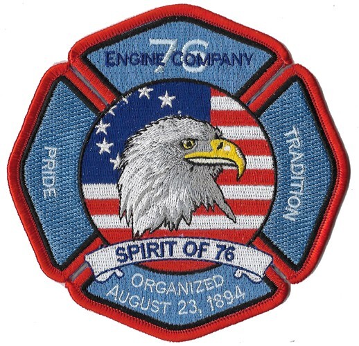Chicago Engine 76 Pride Tradition Est 1894 NEW Fire Patch .